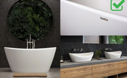 Luna Solid Surface Bathtub and Sinks 2